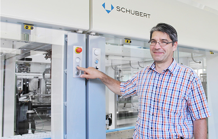 Schubert uses the positioning systems from halstrup-walcher for format adjustment.